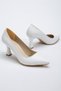 Wedding Dress Combined Women's 7 cm Buckle Heels Black Skin Stiletto - 3