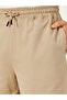 Oversized Solid Shorts with Drawstring - 3