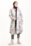 Ethnic pattern buttoned cap 0556-08 gray - 2