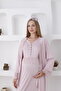 2-Piece Maternity/Puerperal Set with Long Sleeve Nightgown and Dressing Gowns / Slippers and Crown Gift - 2