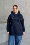 Plus Size Long Sleeve Hooded Kangaroo Pocket Sweatshirt with Side Slits 303850 - 3