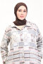 Ethnic pattern buttoned cap 0556-08 gray - 3