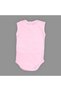 Hearted Cat Printed Baby Snap Body Long Short Sleeveless Mnk00684 Light Pink - 2