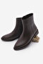 Women's Zippered Daily Boots Longa Brown - 3