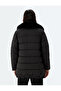 Faux Fur Collared Inflatable Coat, Water Repellent, Hip Length, with Pockets, Zippered - 4