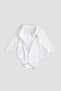 Organic Cotton Baby Collared Shirt Body Ecru - 4