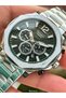 Brand Green Dial Steel Band Silver Color Men Wrist Watch - 3