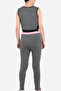 Desi Girls' Leggings Set Dark Gray - 2