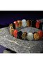 Scorpio Natural Stone Wide Cut Bracelet - 8