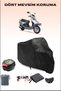 Black Rks Spontini 110/125 Rear Bag Compatible Motorcycle Tarpaulin Waterproof Durable Fabric