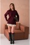 Women's Hair Knitted Mother Knitwear Winter Wool Sweater - 2
