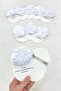 White Gift Buckle Clip, Henna Night Bridesmaid Bride Bachelorette Party Engagement Wedding Circumcision, 10 Pieces