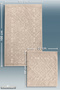 Cotton Woven Bath Mat Set, Bathroom Rug Lara Set of 2 60X100 - 60X50 Beige - 5