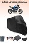 Black Cfmoto 250Nk Compatible Motorcycle Tarpaulin, Engine Cover