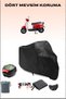 Black Mondial 50 Turismo Motorcycle Tarpaulin Rear Bag Compatible