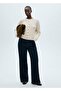 Openwork Detailed Knitted Print Cardigan - 6