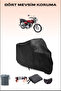 Black Kuba Cheetah 50R Gold Motorcycle Tarpaulin Rear Bag Not Compatible