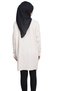 Women's Hijab Knitwear Sweater - Teddy Bear Tunic with Teddy Bear Detail, Crew Neck - 4