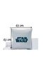 Crown Star Wars Written Double-Sided Printed Square 100% Cotton Decorative Pillowcase 1 Piece 63X63 cm - 3