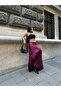 Women's Pleated Long Satin Skirt