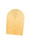Rainbow PatternedSetof 2 Wooden Carved Decorative Presentation Tray and Plate - Large and Medium Size - 4