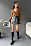 Women's Side Tie Shorts Skirt - 2