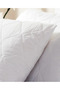100% Polycotton Quilted 2-Piece Pillow Protector Zippered Cover (50X70 cm) Cotton-Cotton - 2