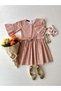 Orange Crisp Poplin Tunic and Orange Poplin Girls' Dress - 2