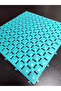 9 Pieces 33X33X1.5 cm Orthopedic Plastic Floor Tiles, Intermittent Mat, Wet Floor Grid - 2