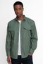 Relaxed Fit - Men's Khaki Shirt, Relax Fit, Long Sleeve, Snap Fastener, Double Pocket Cover, Denim Jeans Piece