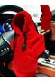 Gear Shift Polar - Gear Shift Ornament Compatible with Every Vehicle Gear Shift Vehicle Accessory Hooded Red Color - 2