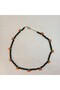 Orange Model Sand Bead Necklace-Handmade Trend Orange Necklace-Orange Jablonex Sand Bead Necklace - 6