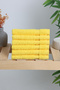 Yellow 30x30 Set of 6 Hand Towels