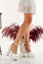High Platform Closed Toe Heeled Evening Dress Shoes - 2