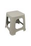 Sturdy Plastic Star Rattan Small Stool (6 Pieces) Desert Beige