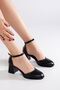 Black Gale Closed-Front High Heels - 4