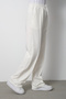 Women's Ecru High Waist Pocket Detailed Striped Adjustable Waist 2 Thread Sweatpants - 2