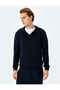 Buttoned Polo Neck Cotton Blended Basic Long Sleeve Knitwear Sweater - 3