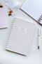 A5 Spiral Daily Planner, Daily Planner, English Planner, Planner Notebook Gold Pink - 7