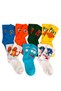 Series of 7 Colorful Plain Cheerful College Tennis Socks 1 Quality Cotton Combed - 2