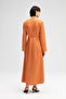 Belted Satin Dress - 4