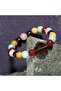 Virgo Zodiac Natural Stone 8mm Clover Bracelet - 4
