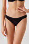 Women's Black 3-Piece Economical Pack V203023 No Show Non-Marking Cotton Basic Brief Panties - 2