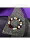 Virgo Zodiac Natural Stone 8mm Clover Bracelet - 8