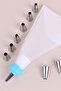 9 Pieces Cream Bag Metal Squeeze Tips Pastry Cake Decorating Set - 4