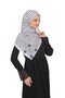 Scarf Palestine Kefiye Unprinted Checkered Black Women's Shawl Polyester Unisex - 5