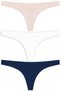 Basic Laser Cut Thong Panties 3-Pack - 2 - 3