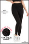 Women's Winter Black High Waist Tightening Leggings with Fleece Inside Curve High Waist Fleece Winter 1024 - 4