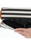 Women's Striped Canvas Model Adjustable Handle Pocket Hand and Shoulder Crossbody Bag Sadem - 3
