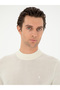 Ecru Slim Fit Cashmere Silk Blended Quarter Turtleneck Knitwear Sweater 50296503-Vr019 - 2